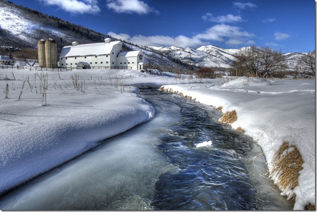 Winter Barn in Utah - Park City Winter Barn in Utah - Park City