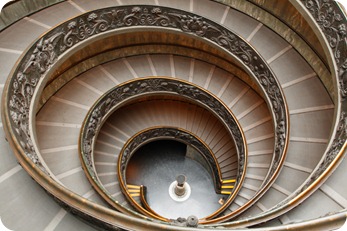 Staircase at the Vatican Museum