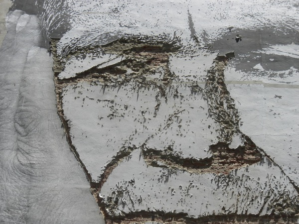 Mural located in Downtown Los Angeles, by Vhils. Mural located in Downtown Los Angeles, by Vhils.
