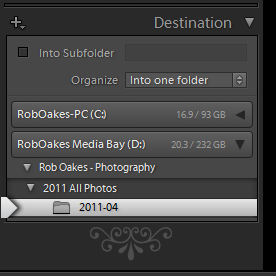 Import your pictures into an appropriate subfolder in the hierarchy. You can do this manually or let lightroom handle it. Import your pictures into an appropriate subfolder in the hierarchy. You can do this manually or let lightroom handle it.