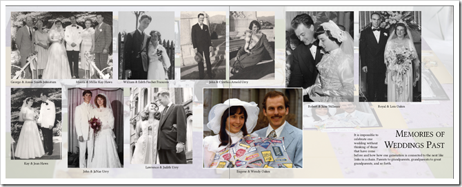 Memories of Weddings Past Memories of Weddings Past