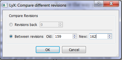 LyX has version control built-in. You can see how your document has changed from any point in time. LyX has version control built-in. You can see how your document has changed from any point in time.