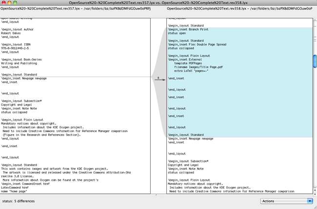 Versions-Compare Differences Versions-Compare Differences